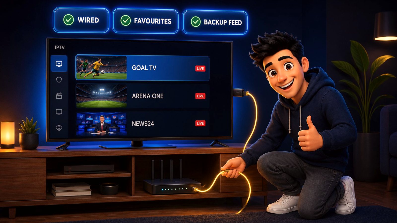 Watching live football and PPV on DrogonTV on match day